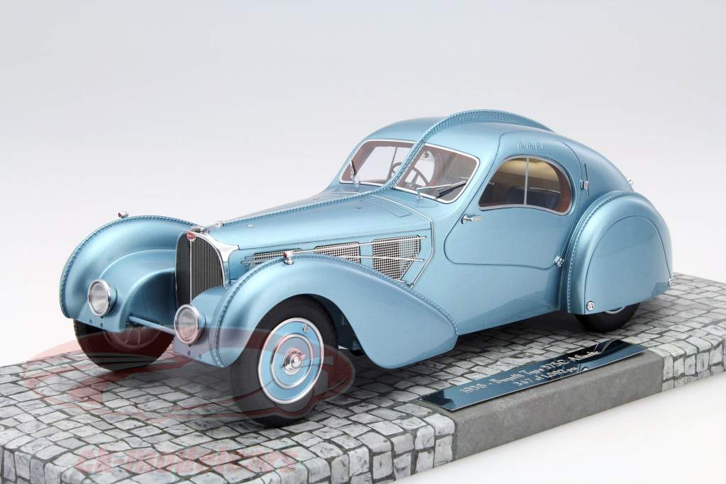 Bugatti Type 57SC Atlantic år 1936 blå metallic 1:18 Minichamps