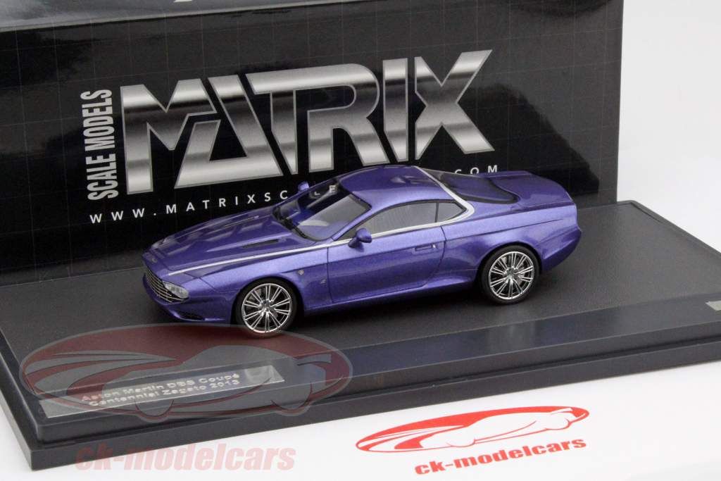Aston Martin DBS Coupé Zagato Centennial Année 2013 violet métallique 01h43 Matrice