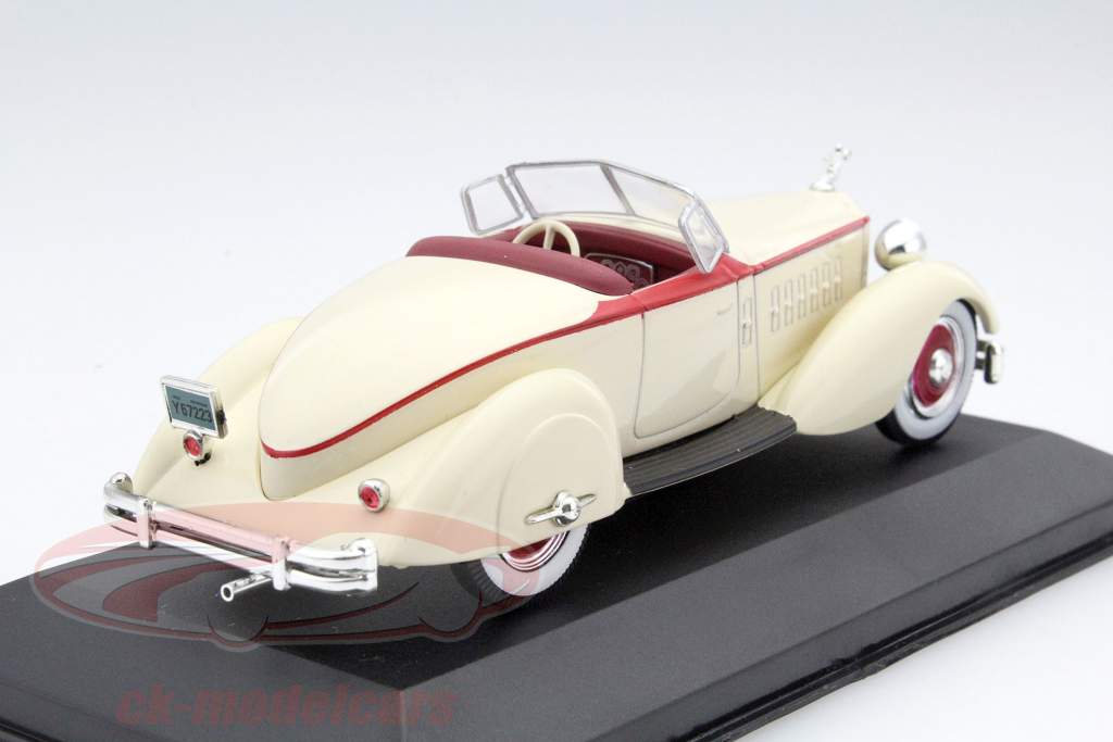Packard V12 レ Baron Speedster 年 1934 クリーム ベージュ 1:43 WhiteBox