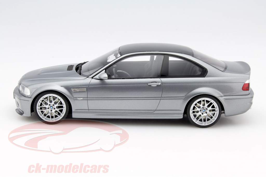 BMW M3 (E46) CSL år 2003-2004 sølvgrå metallic 1:18 OttOmobile