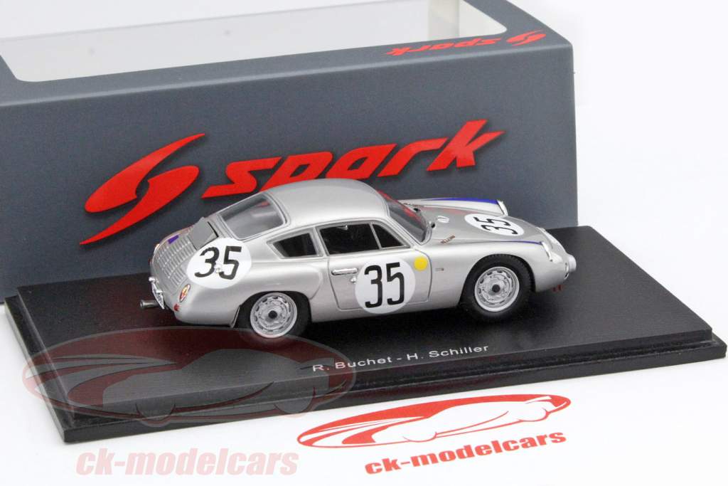 Porsche 356 B Abarth #35 24h LeMans 1962 Buchet / Schiller 1:43 Spark