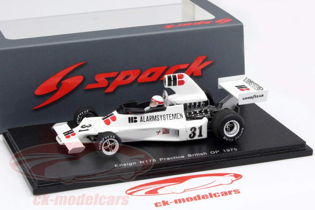 Roelof Wunderink Ensign N175 #31 Practice British GP formula 1 1975 1:43 Spark