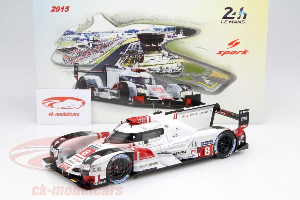 Audi R18 e-tron quattro #8 4th 24h LeMans 2015 Duval, di Grassi, Jarvis 1:18 Spark