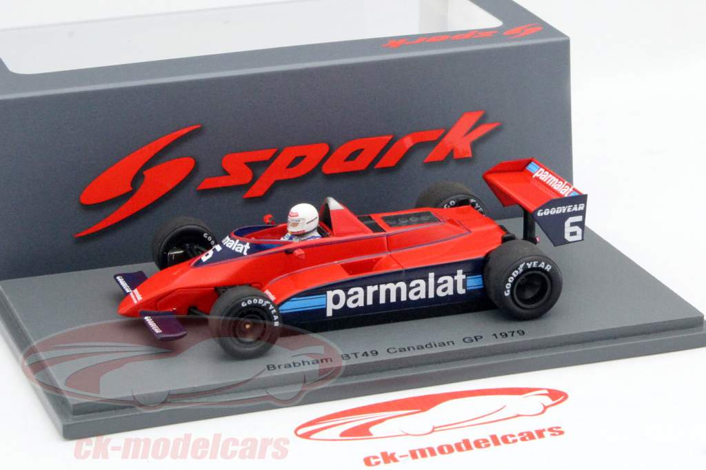 Nelson Piquet Brabham BT49 #6 canadiense GP fórmula 1 1979 1:43 Spark