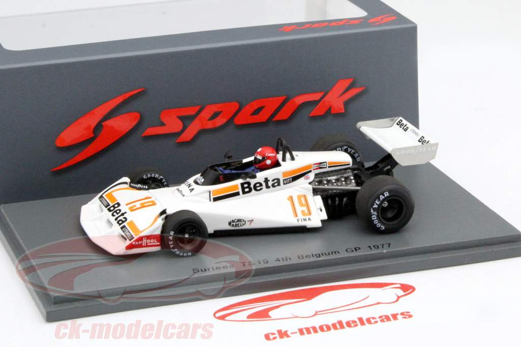 Vittorio Brambilla Surtees TS19 #19 4th Belgian GP formula 1 1977 1:43 Spark