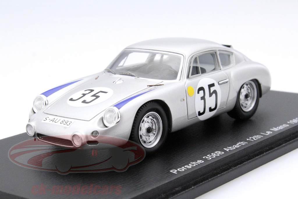 Porsche 356 B Abarth #35 24h LeMans 1962 Buchet / Schiller 1:43 Spark