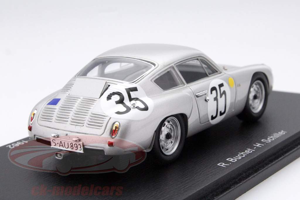 Porsche 356 B Abarth #35 24h LeMans 1962 Buchet / Schiller 1:43 Spark