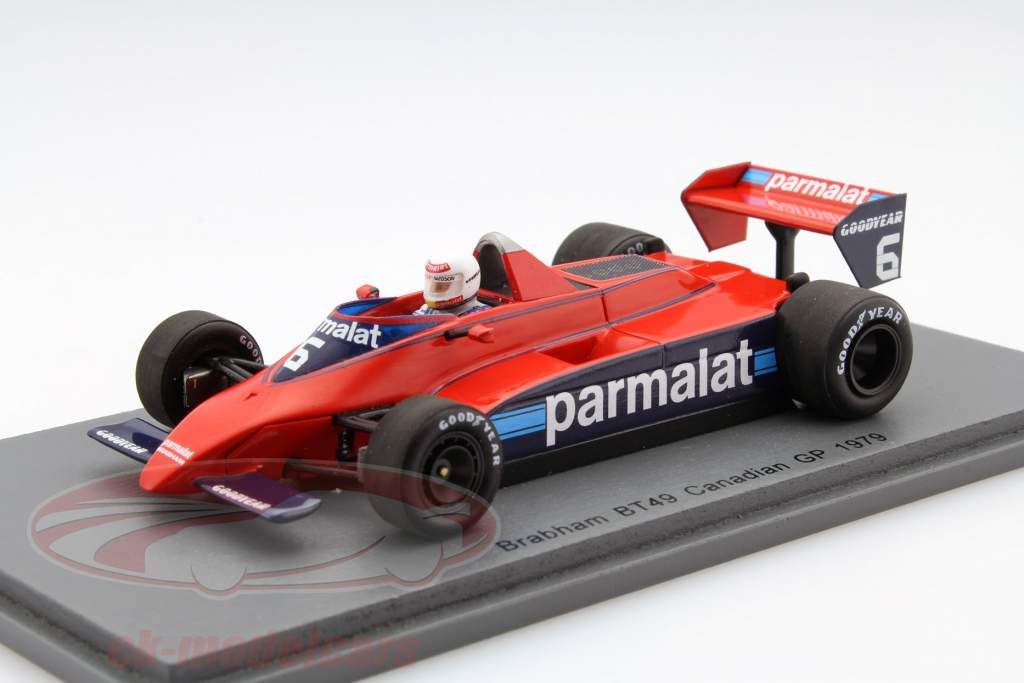 Nelson Piquet Brabham BT49 #6 canadiense GP fórmula 1 1979 1:43 Spark