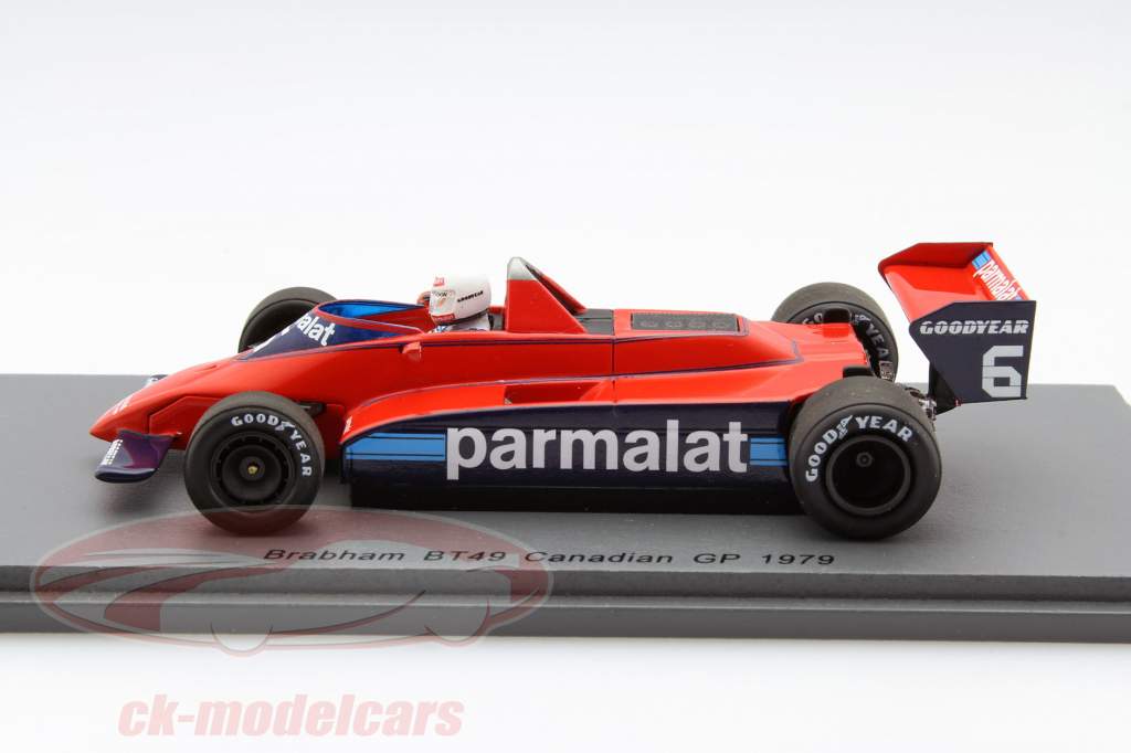 Nelson Piquet Brabham BT49 #6 canadiense GP fórmula 1 1979 1:43 Spark