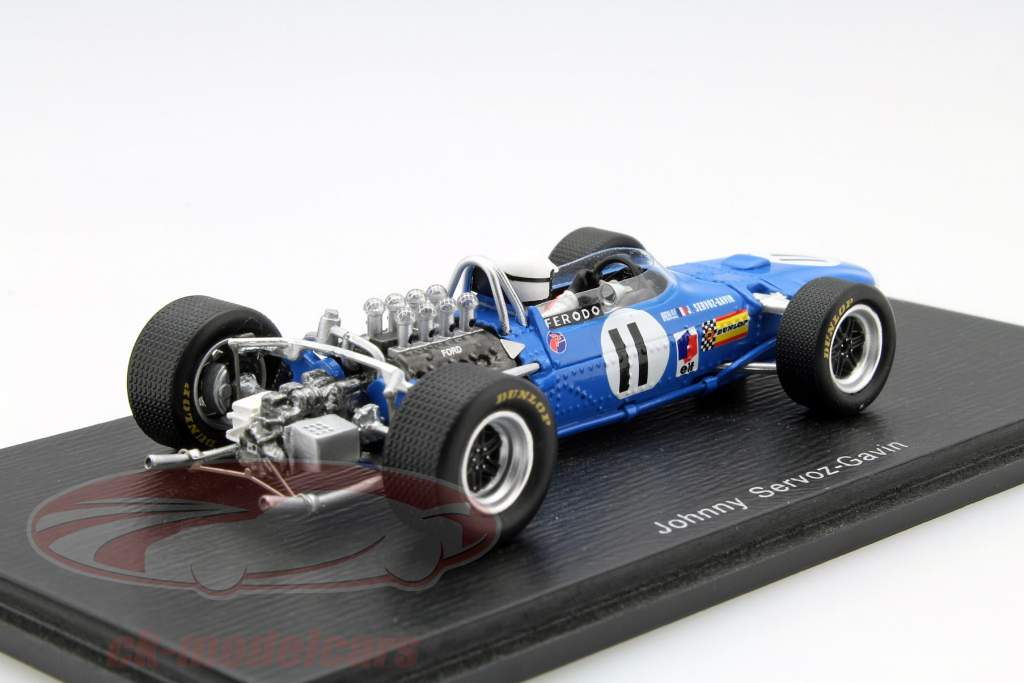 Johnny Servoz-Gavin Matra MS10 #11 Monaco GP formule 1 1968 1:43 Spark