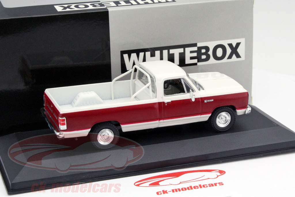 Dodge Ram année 1987 pourpre / blanc 1:43 Whitebox