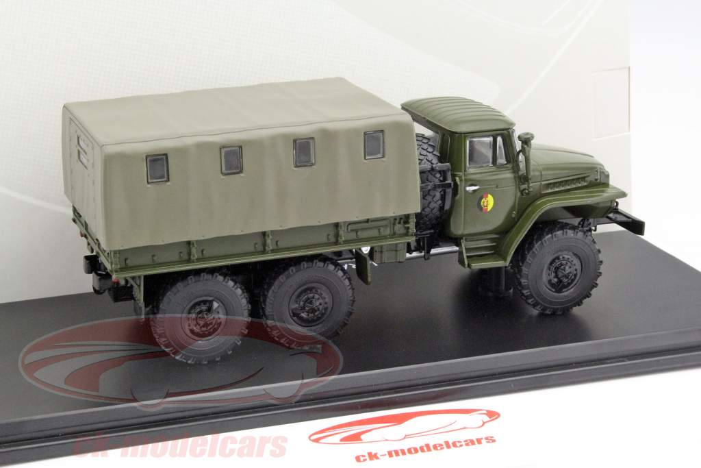 Ural 375D plate-forme avec amovible bâche NVA vert foncé 1:43 PremiumClassiXXs