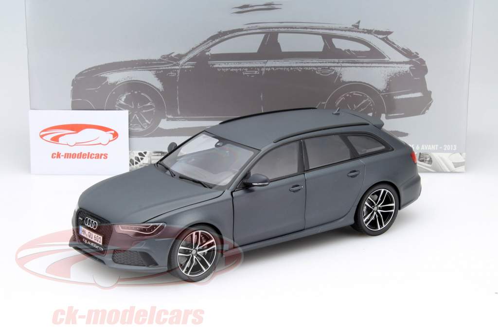 Audi RS 6 Avant année 2013 gris mat 1:18 Minichamps