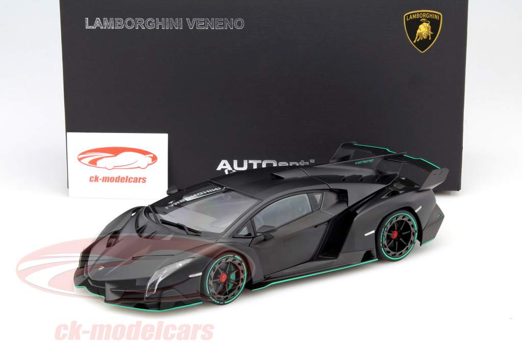 Lamborghini Veneno 1/18 スケール 黒 1/18 HH Model Lamborghini Supercar Veneno Series Gun Diamond