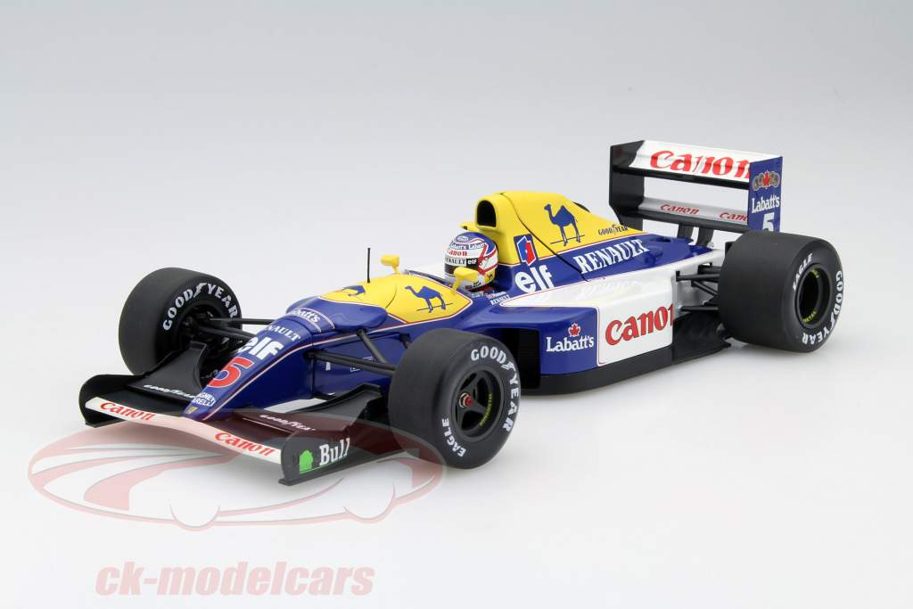 Nigel Mansell Williams FW14B #5 campeón del mundo fórmula 1 1992 1:18 Minichamps