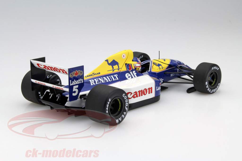 Nigel Mansell Williams FW14B #5 campeón del mundo fórmula 1 1992 1:18 Minichamps