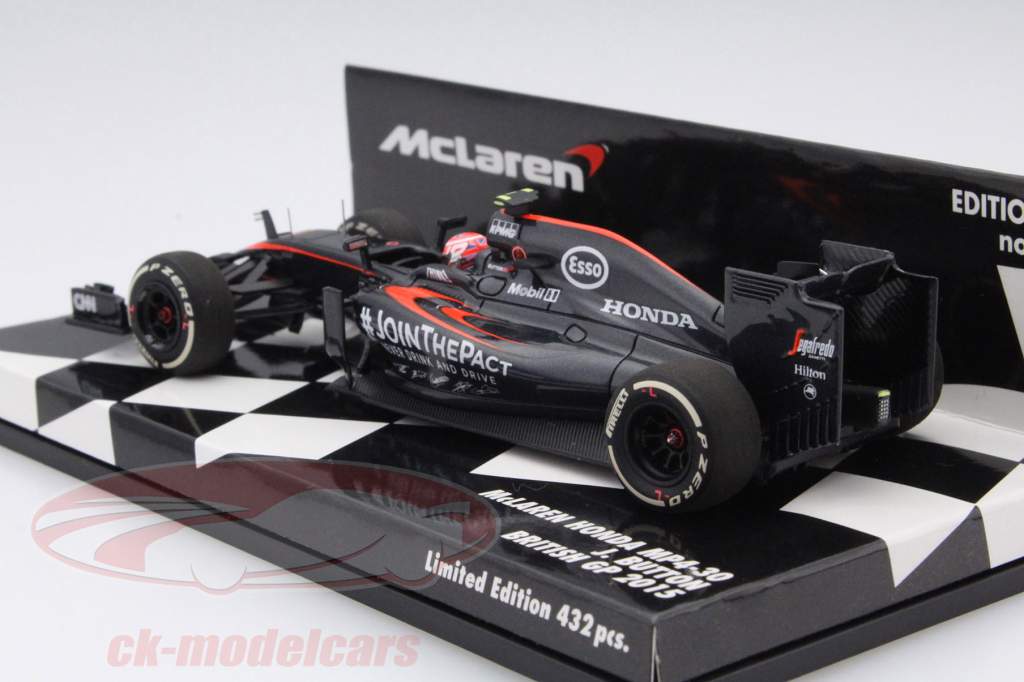 Jenson Button McLaren MP4-30 #22 Britanique GP formule 1 2015 1:43 Minichamps