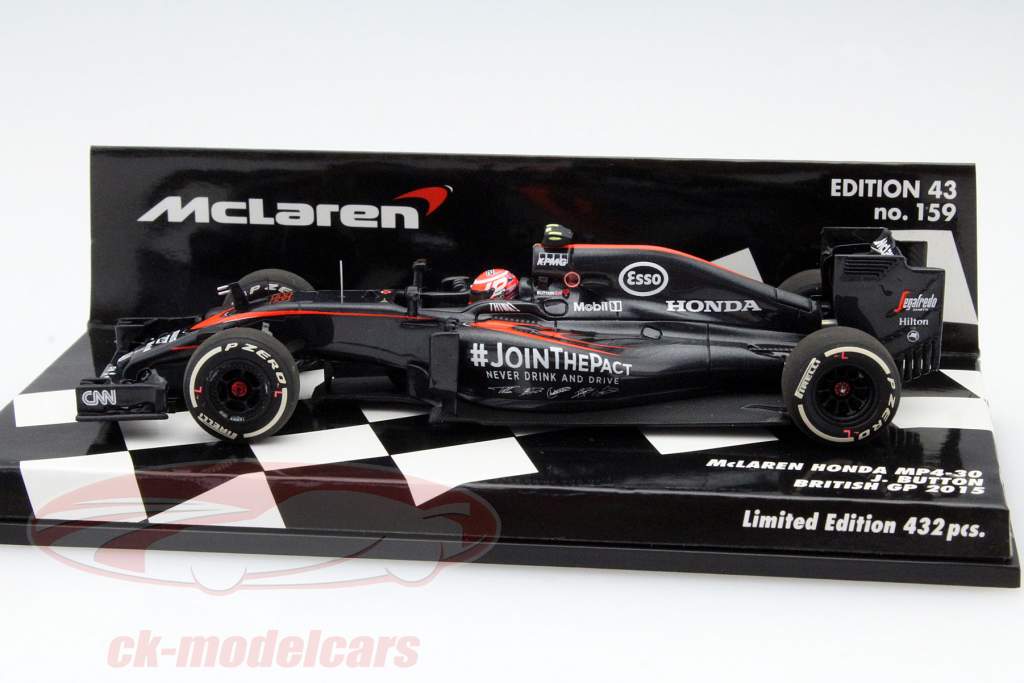 Jenson Button McLaren MP4-30 #22 Britanique GP formule 1 2015 1:43 Minichamps