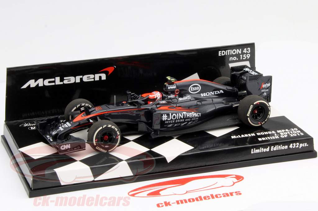 Jenson Button McLaren MP4-30 #22 Britanique GP formule 1 2015 1:43 Minichamps