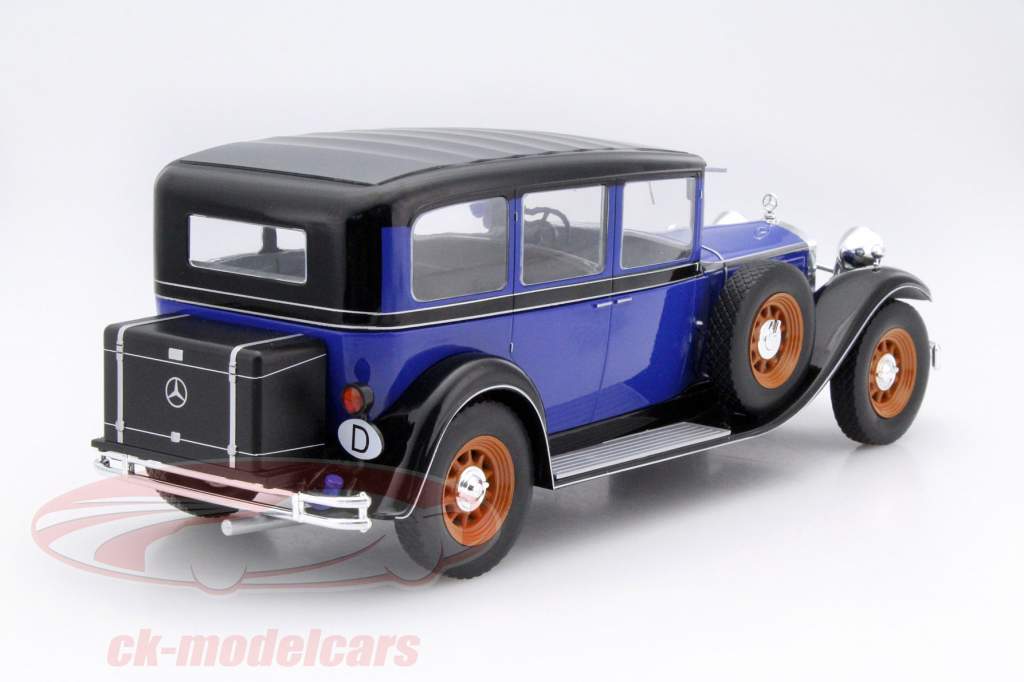 Mercedes-Benz Typ Nürburg 460/460 K azul / negro 1:18 Model Car Group