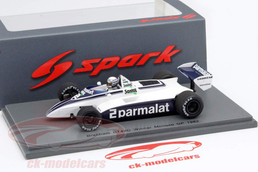 ミニカー　1/18 Brabham BT49D Winner Monaco GP 1982 Riccardo Patrese #2 [18S297] Spark 1:18 Riccardo Patrese Brabham BT49D #2 Winner Monaco