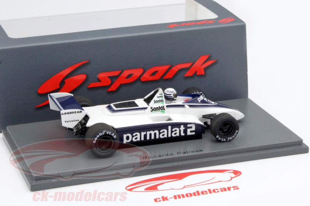 Riccardo Patrese Brabham BT49D #2 Winner monaco GP formula 1 1982 1:43 Spark