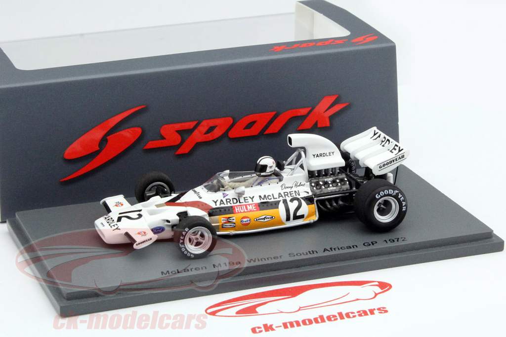 Denis Hulme McLaren M19A #12 Winner South Africa GP formula 1 1972 1:43 Spark