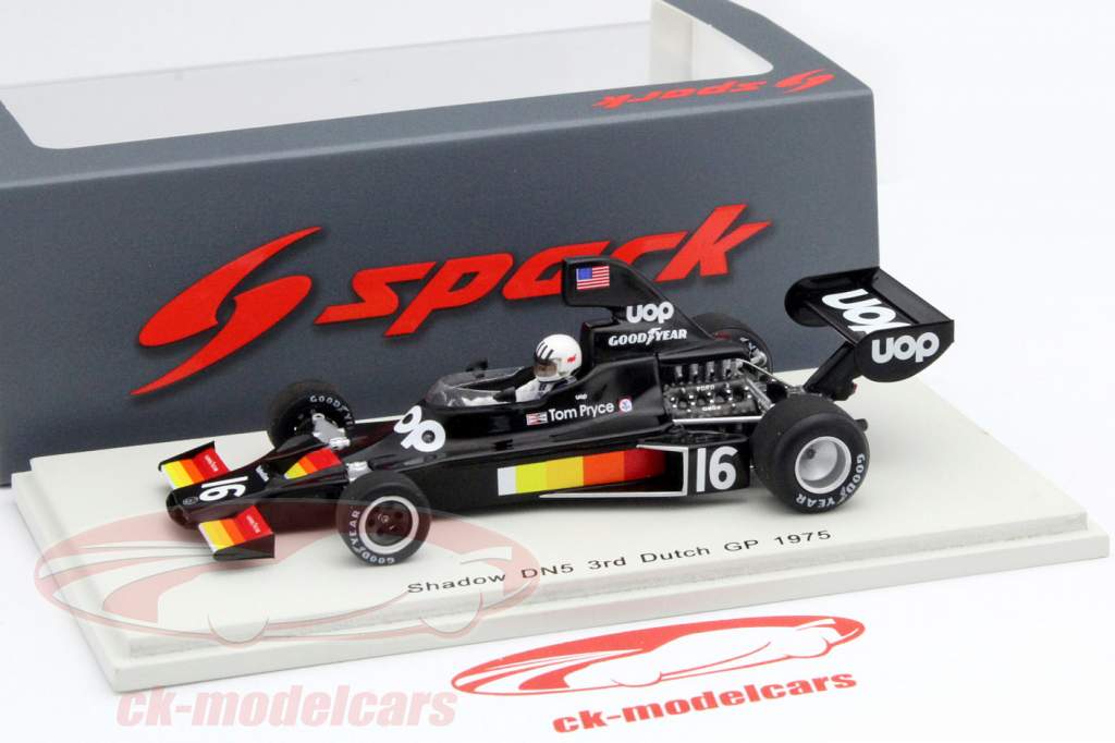 Tom Pryce Shadow DN5 #16 Netherlands GP formula 1 1975 1:43 Spark