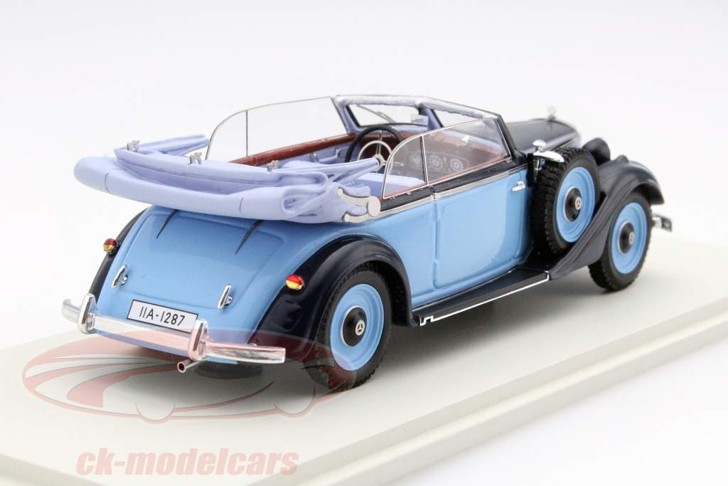 Mercedes-Benz 320 A Convertible année 1937 bleu 1:43 Spark