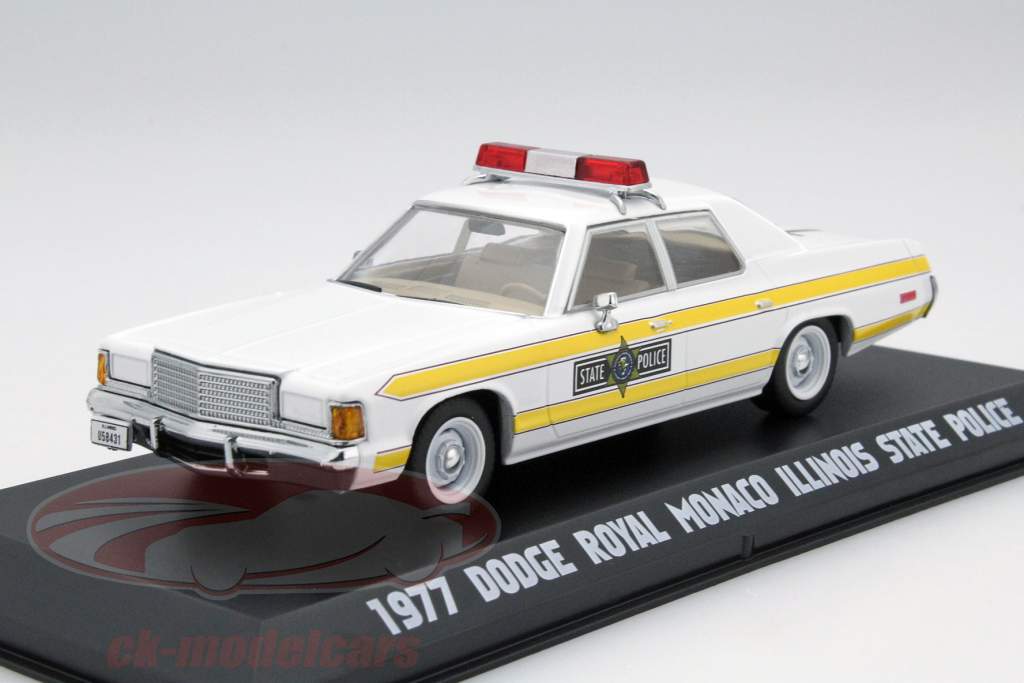 Dodge Royal Monaco Illinois State Police Blues Brothers 1980 white 1:43 Greenlight