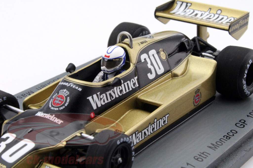 Jochen Mass Arrows A1 #30 Monaco GP formule 1 1979 1:43 Spark