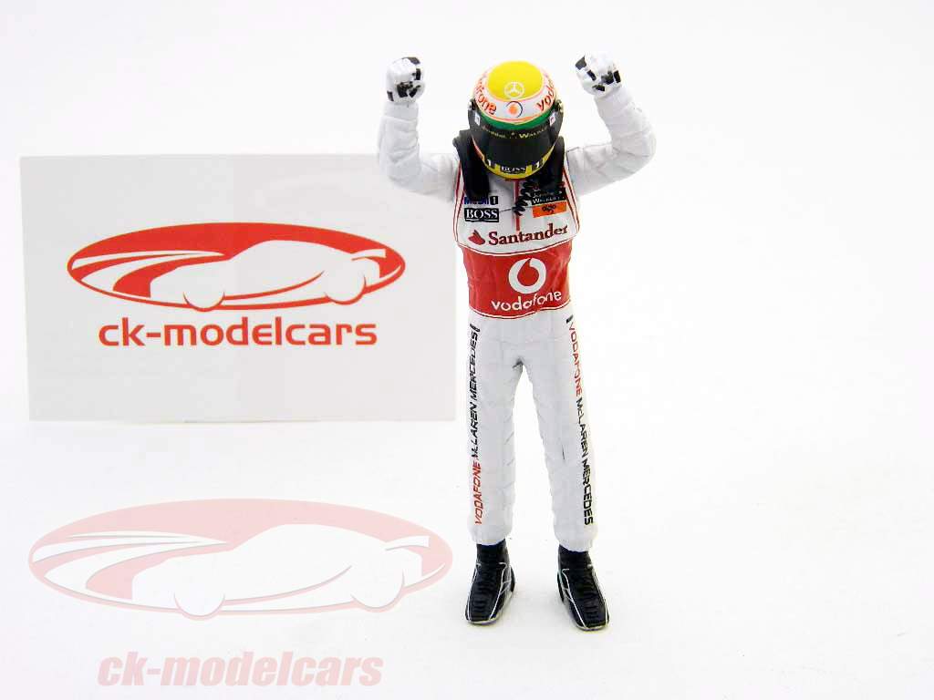 L. Hamilton driver figure formula one 2011 winningfist 1:18 TopMo