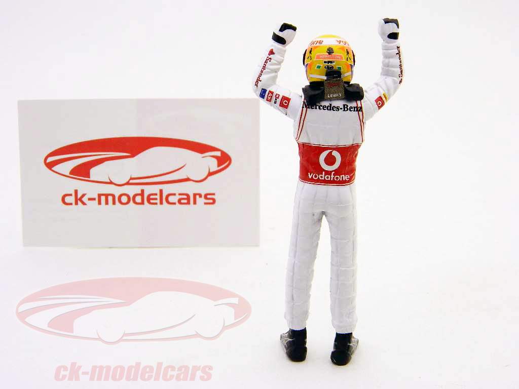 L. Hamilton driver figure formula one 2011 winningfist 1:18 TopMo