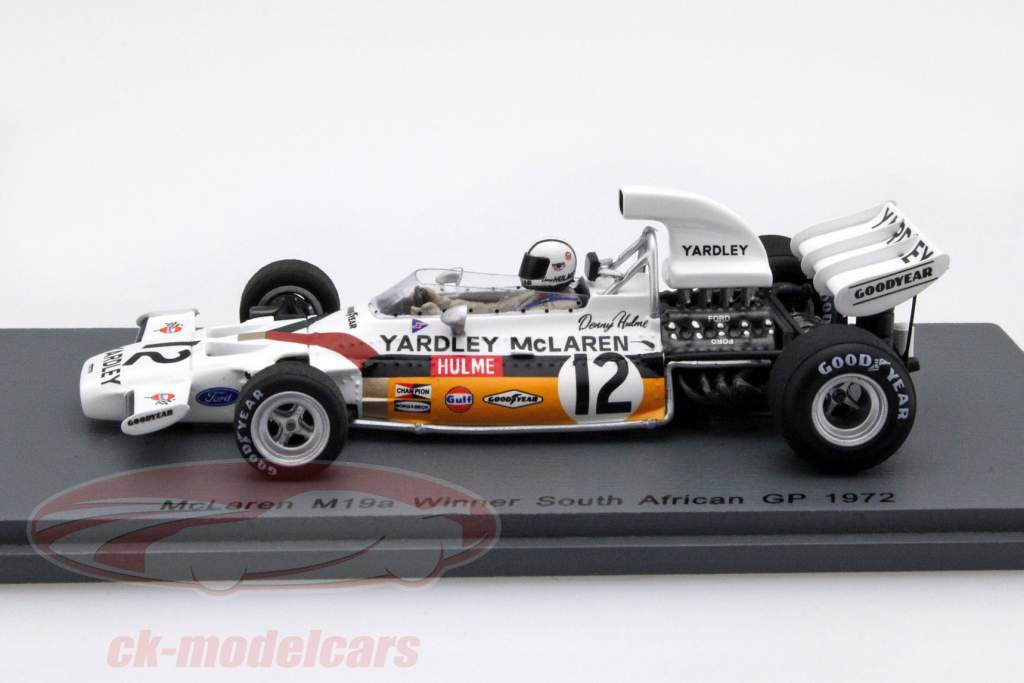 Denis Hulme McLaren M19A #12 Winner South Africa GP formula 1 1972 1:43 Spark