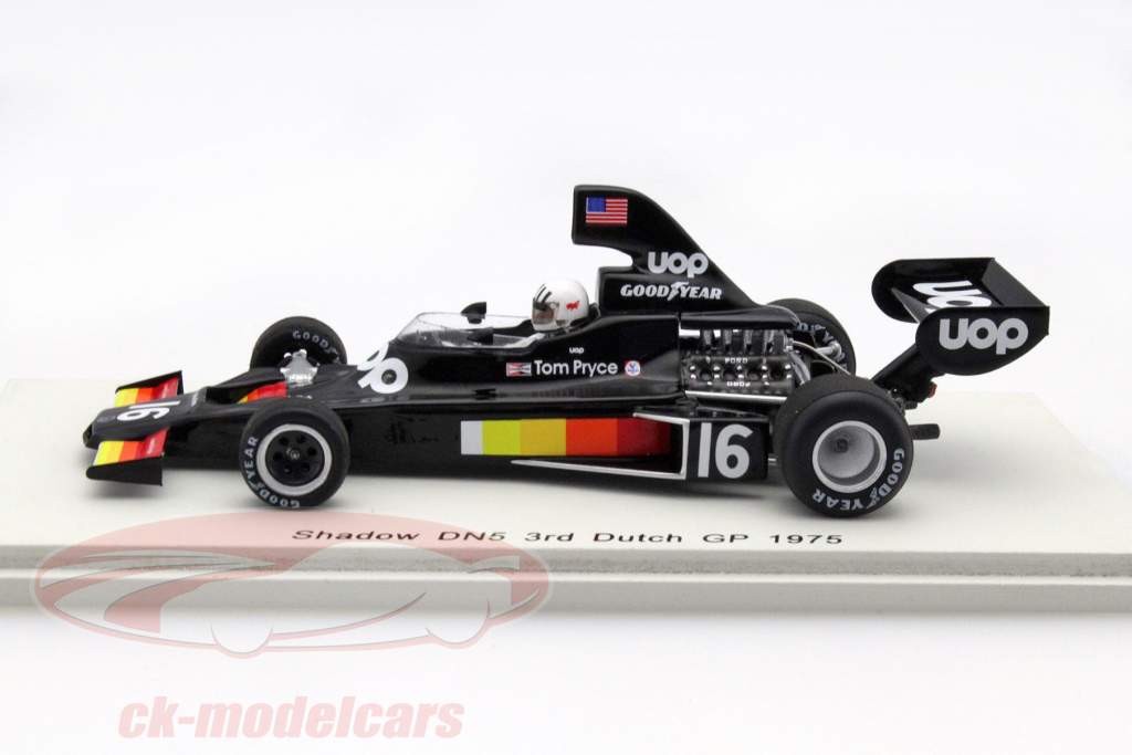 Tom Pryce Shadow DN5 #16 Netherlands GP formula 1 1975 1:43 Spark
