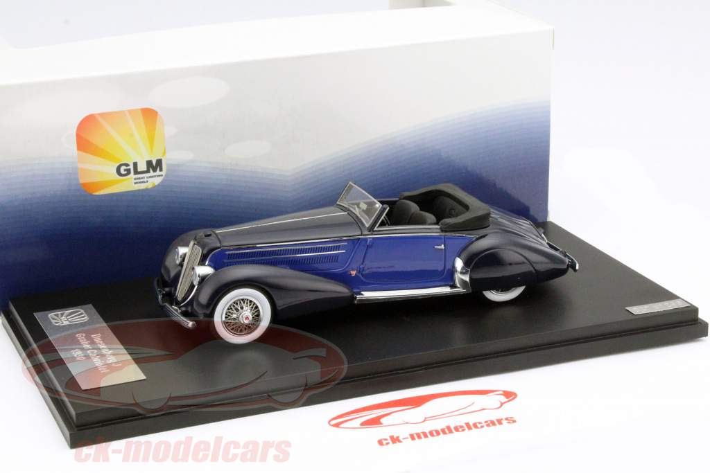 Duesenberg J Graber Cabriolet год 1930 синий / черный 1:43 GLM