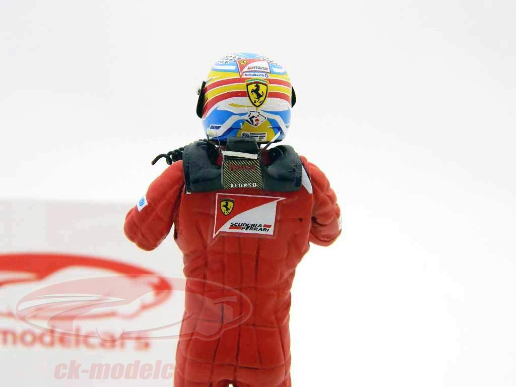 F. Alonso Fahrerfigur Formel 1 2011 stehend Ready to Race 1:18 TopMo