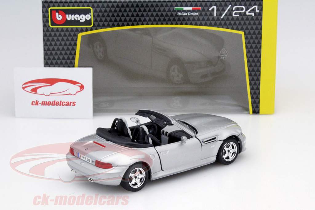BMW Z3 M Roadster argent 1:24 Bburago