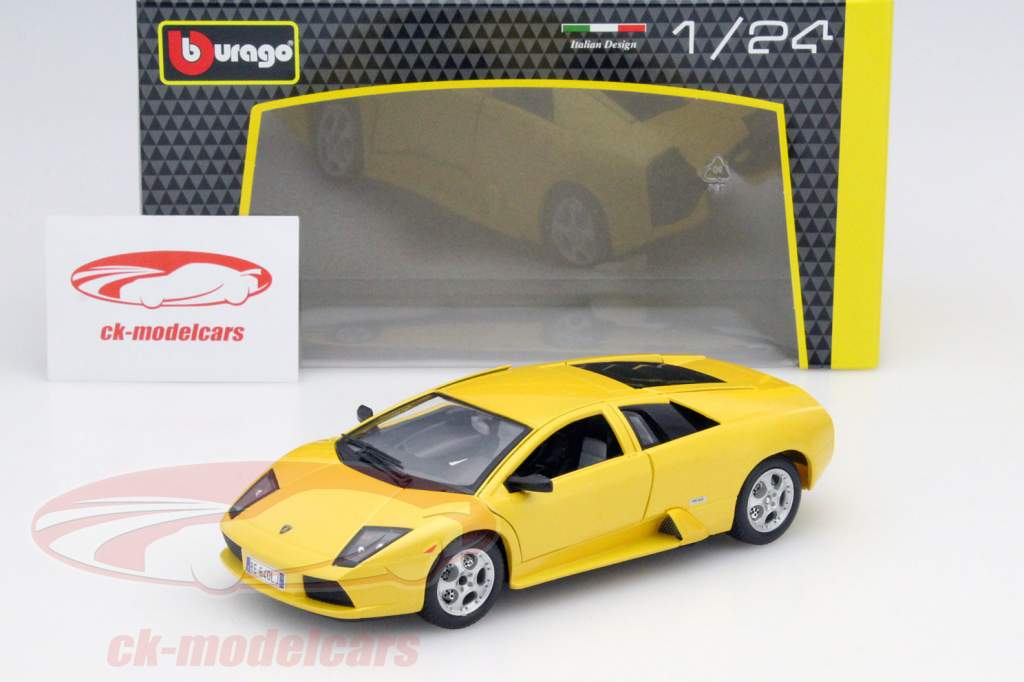 Lamborghini Murcielago geel 1:24 Bburago