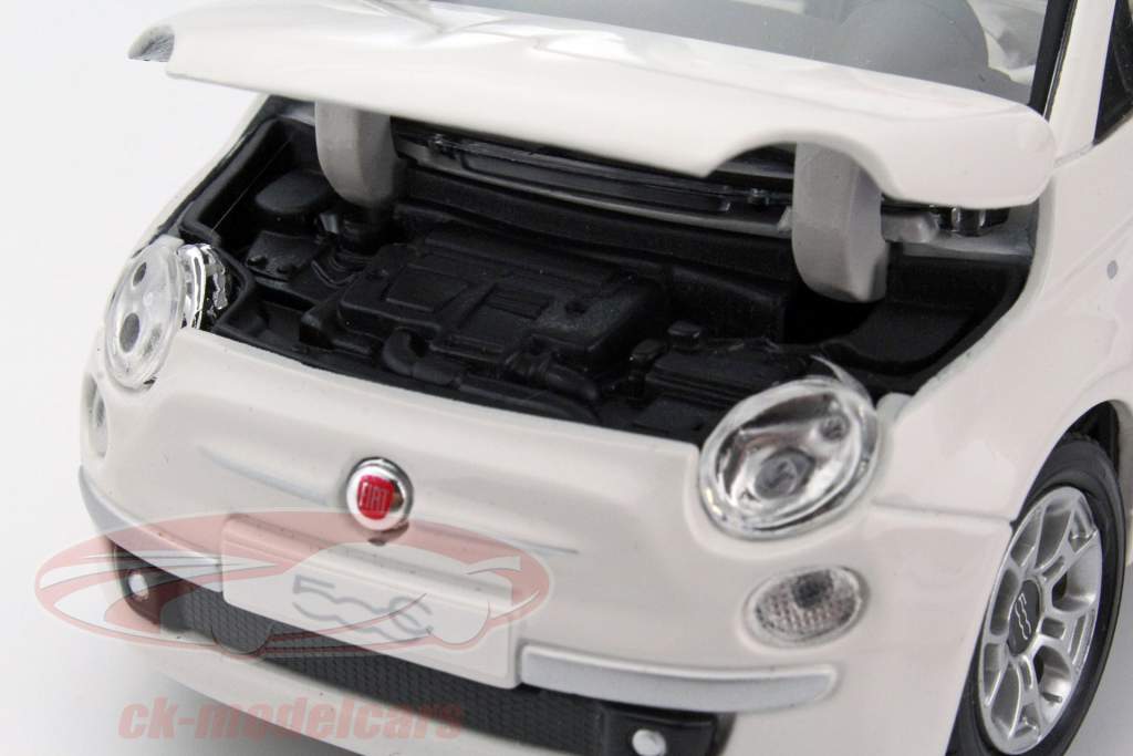 菲亚特 500 C 敞篷 白色 1:24 比美高 Bburago
