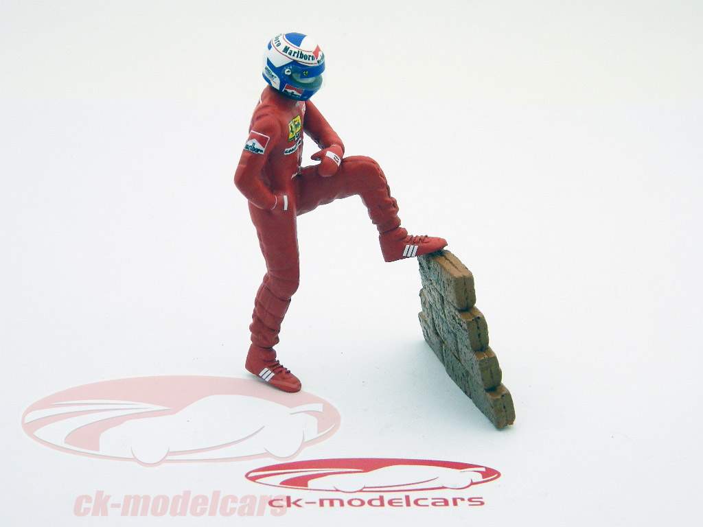 A. Prost driver figure formula one 1990 staying on the wall 1:18 TopMo