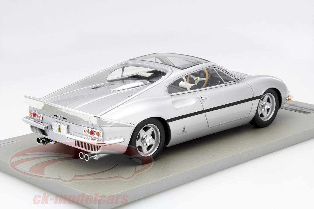 Ferrari F365P Berlinetta Speciale Gianni Agnelli année 1968 argent 1:18 Tecnomodel
