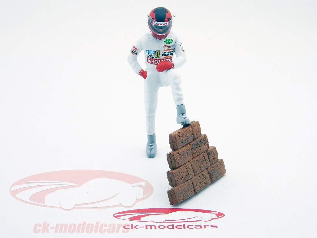 G. Villeneuve driver figure formula one 1982 staying on the wall 1:18 TopMo