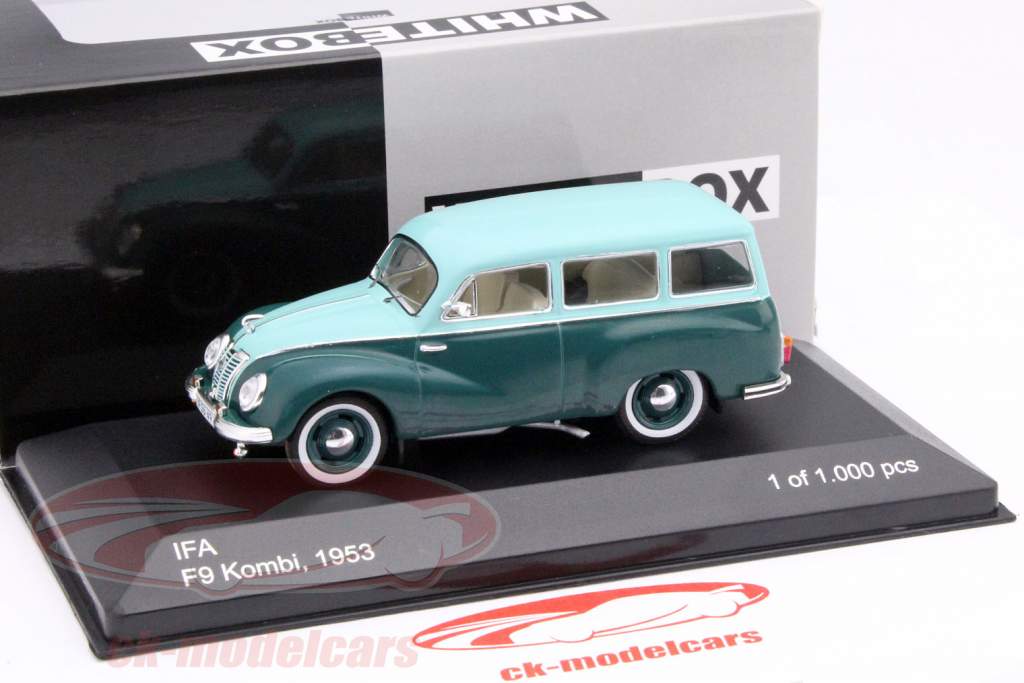 IFA F9 Kombi год 1953 зеленый 1:43 WhiteBox