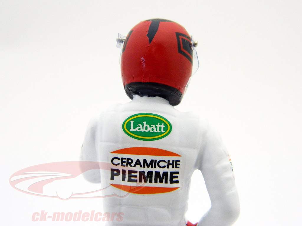 G. Villeneuve Fahrerfigur Formel 1 1982 stehend an der Mauer 1:18 TopMo