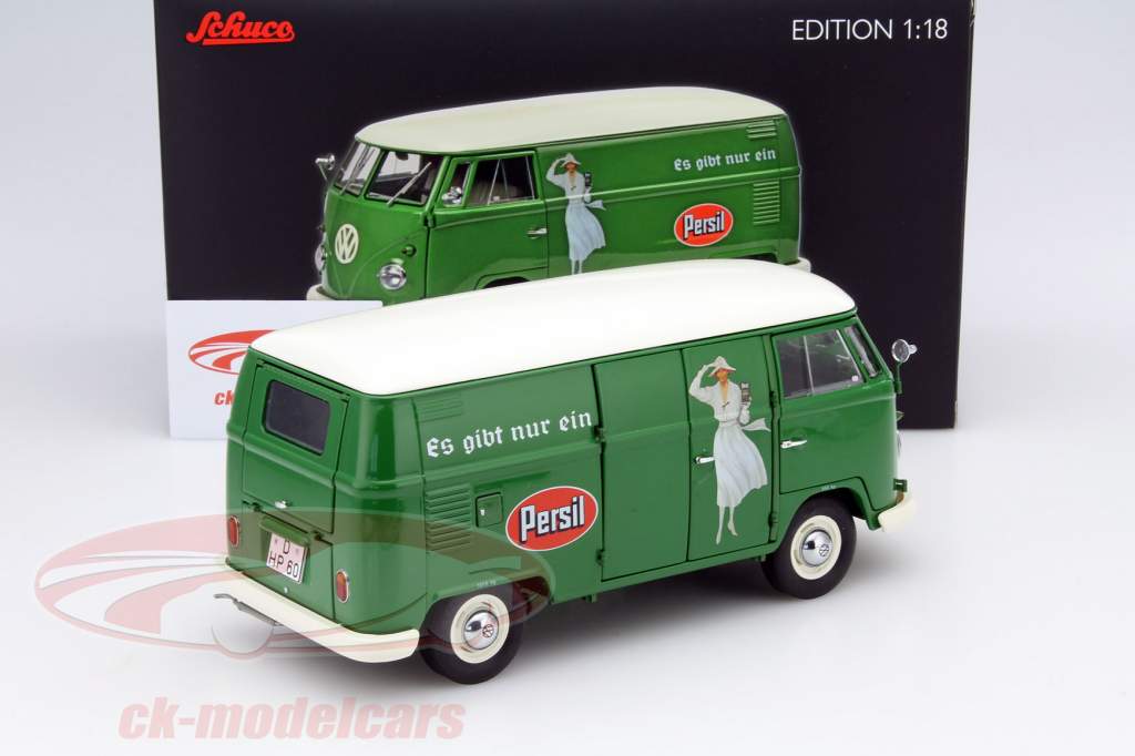 Volkswagen VW T1b transporteur Persil année 1959-63 vert 1:18 Schuco