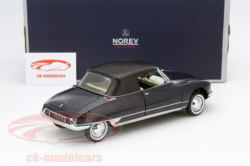 Citroen DS 19 Cabriolet année 1961 royal bleu 1:18 Norev
