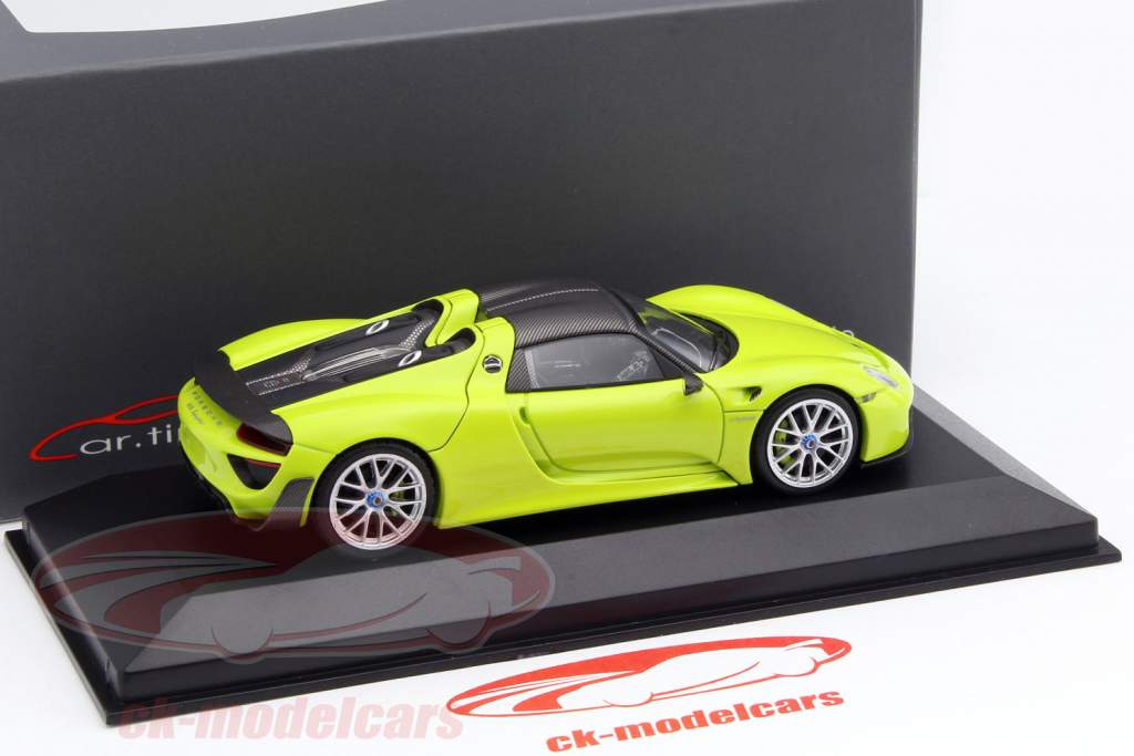 Porsche 918 Spyder Weissach Package ácido verde 1:43 Minichamps