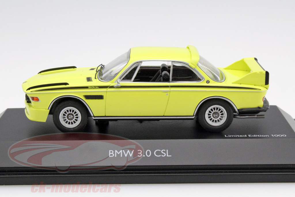 BMW 3.0 CSL (E9) 黄色 1:43 Schuco