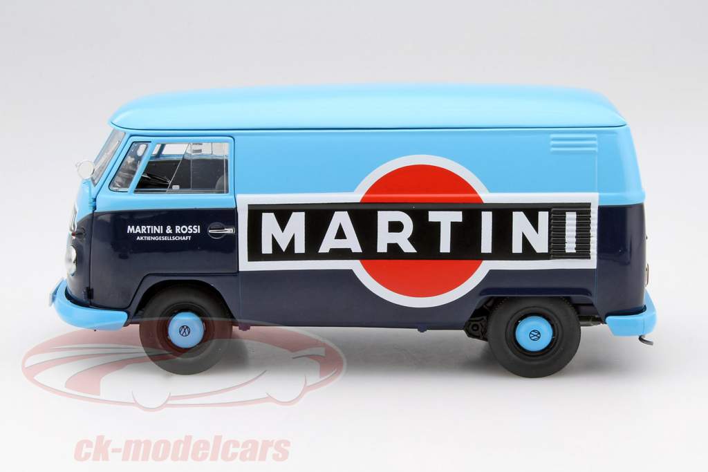 Volkswagen VW T1b transporter Martini Year 1959-63 blue 1:18 Schuco